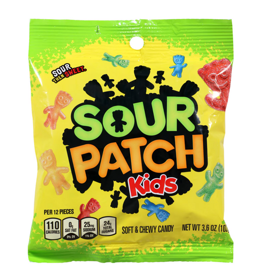 Sour Patch Kids Soft and Chewy Candy, 3.6-oz. Bags