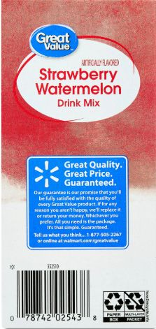 Great Value Sugar-Free Strawberry Watermelon