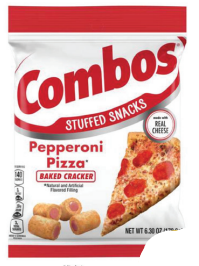 Combos Stuffed Snacks Pepperoni Pizza Baked Cracker Snacks