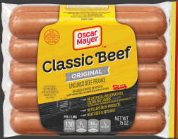 OSCAR MAYER Original Beef Uncured Franks 15oz