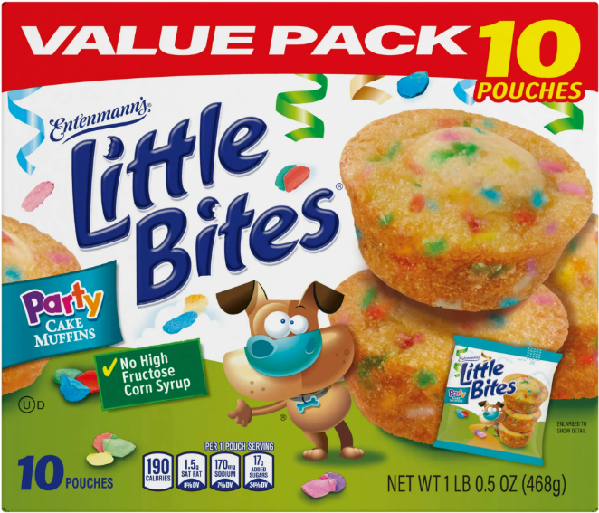 Little Bites Party Cake Muffins, 10 packs