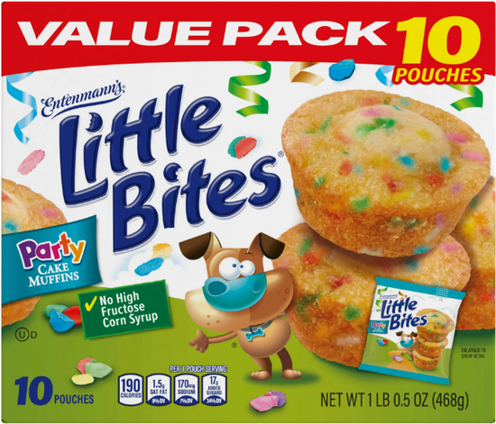 Little Bites Party Cake Muffins, 10 packs