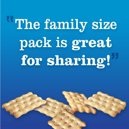Chicken in a Biskit Original Baked Snack Crackers, Family Size, 12 oz