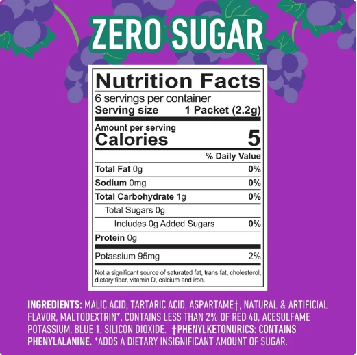 Crush Grape Powder Drink Mix