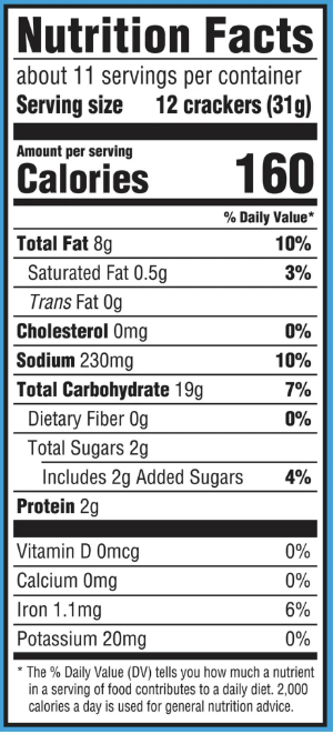 Chicken in a Biskit Original Baked Snack Crackers, Family Size, 12 oz