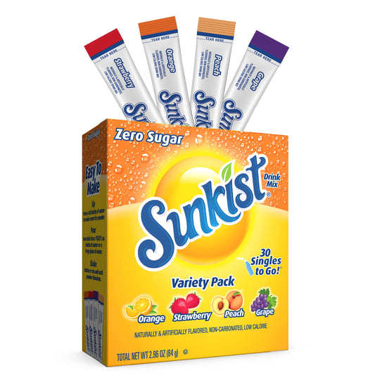 Sunkist Zero Sugar Variety Pack Singles