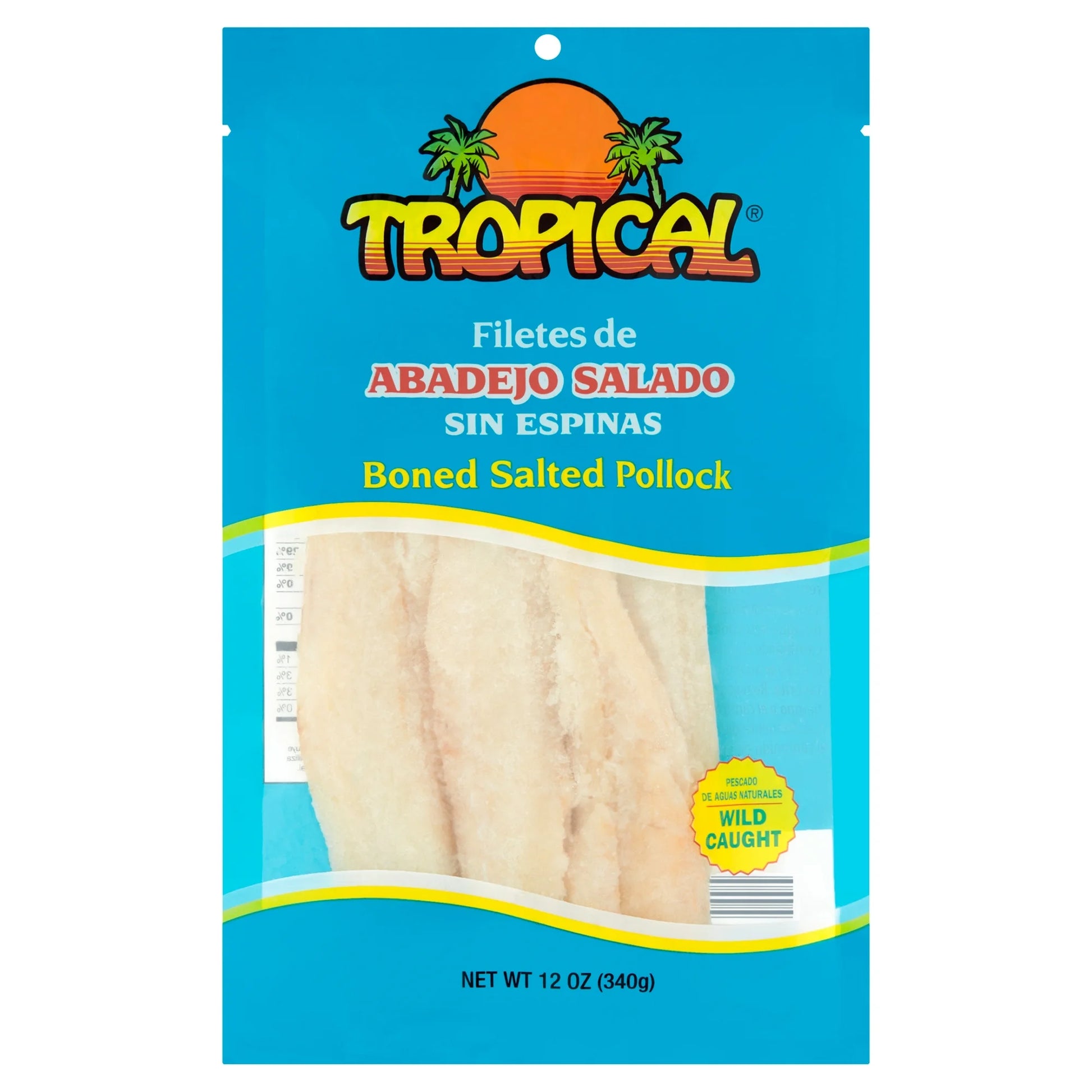 Salted boneless pollock fillets wild caught