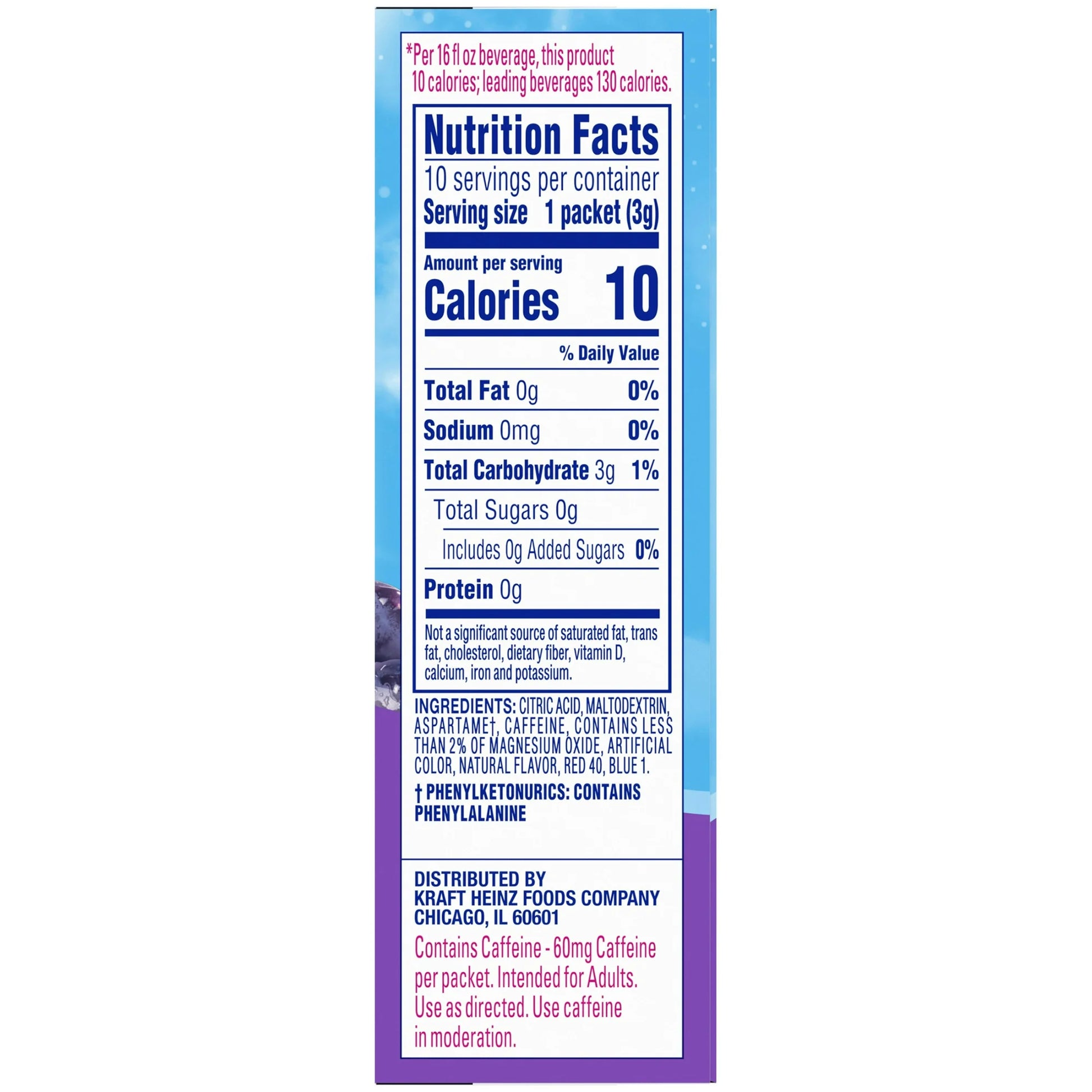 Crystal Light Grape Sugar Free Drink Mix Singles