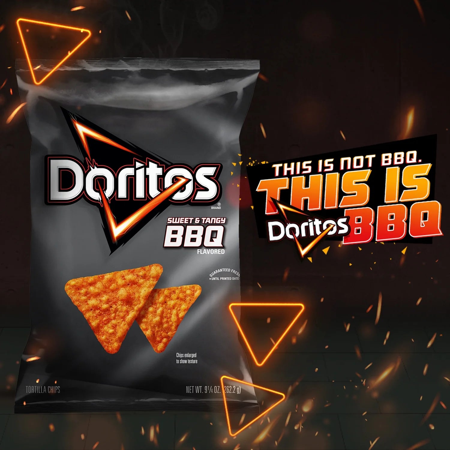 Doritos Sweet & Tangy BBQ Flavored Tortilla Chips