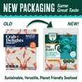 Louis Kemp Delights Fresh Wild Alaska Pollock Imitation Crab Flake, Gluten-Free, 1 lb Vacuum Pack