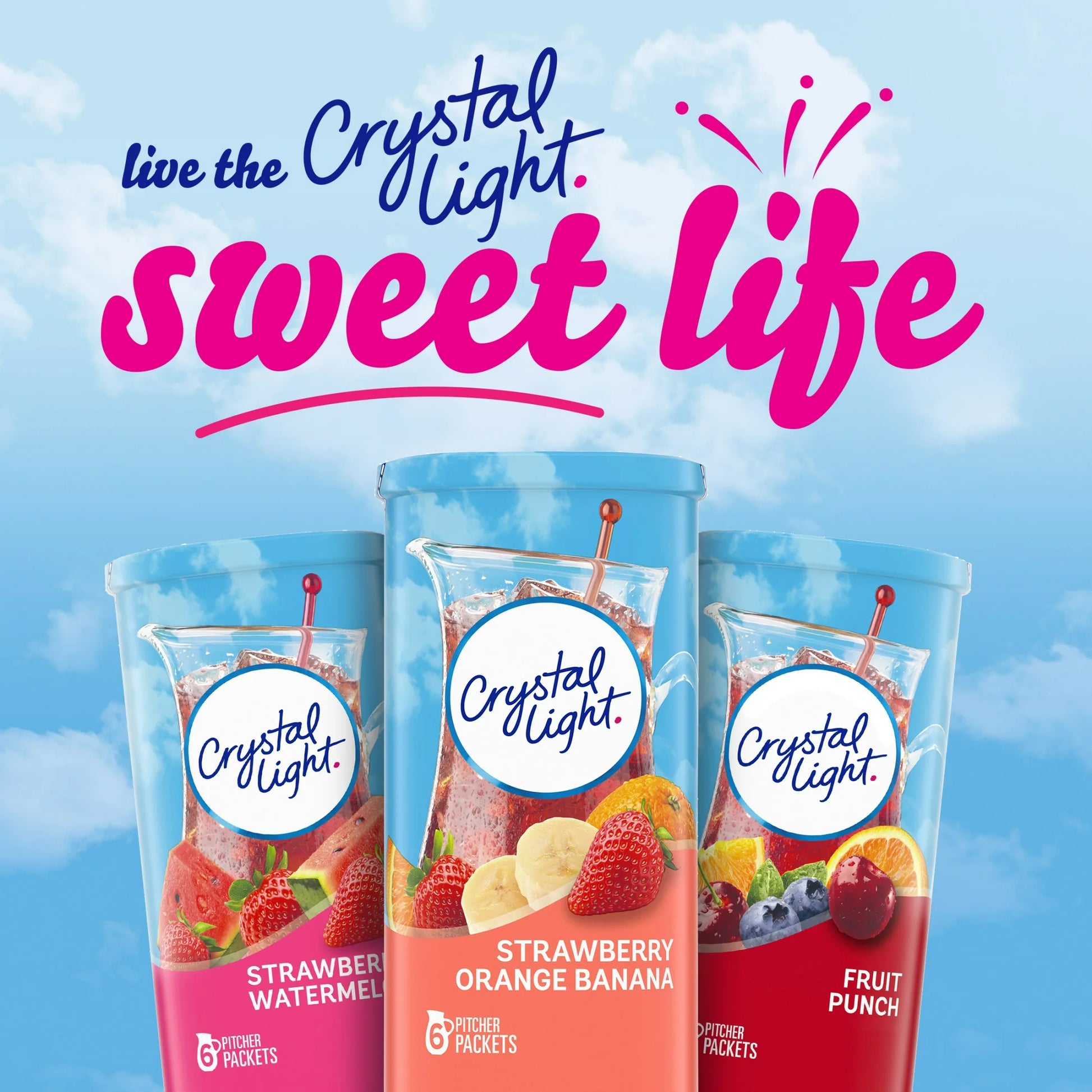 Crystal Light Strawberry Orange Banana