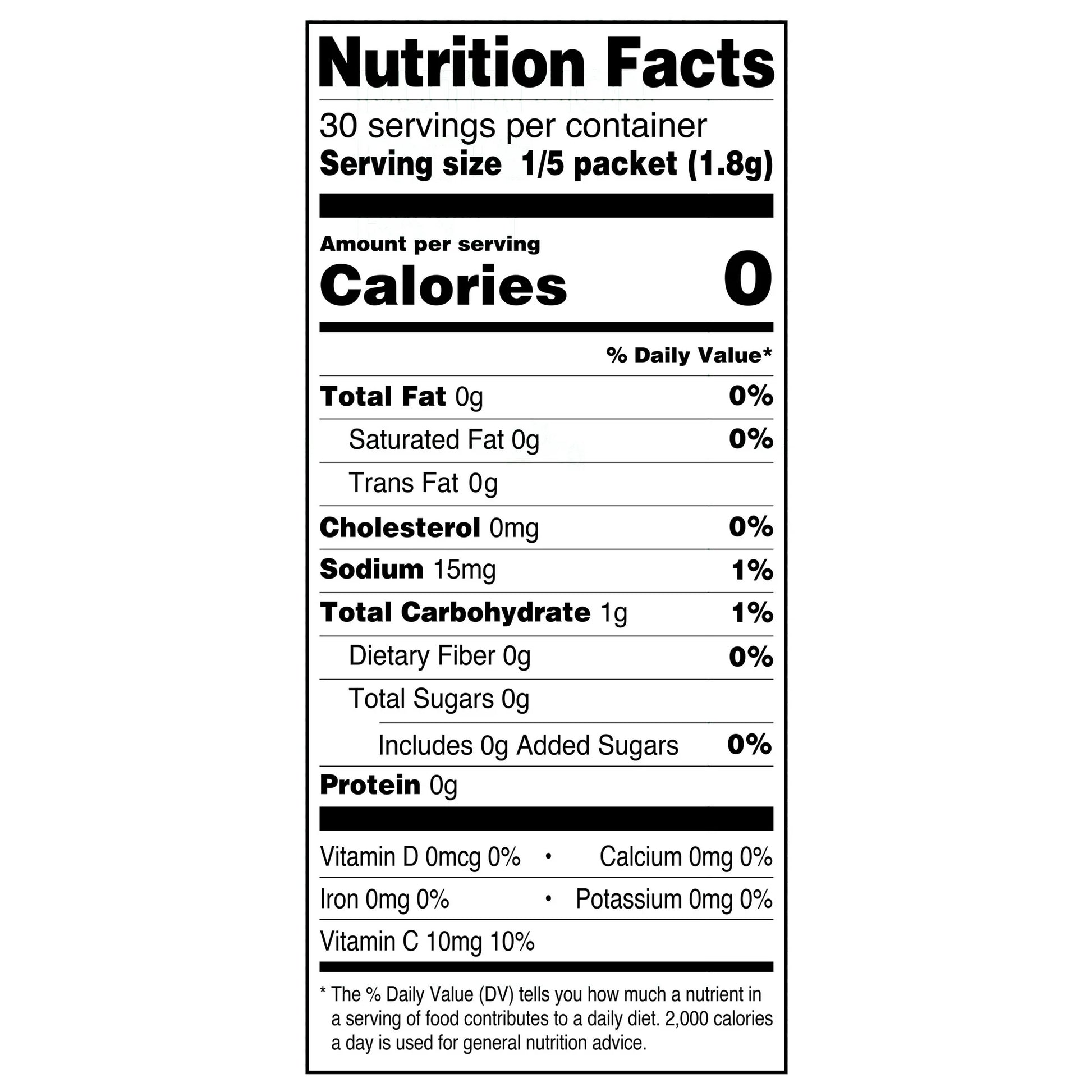 Great Value Sugar-Free Fruit Punch Drink Mix