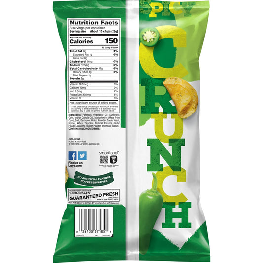Lay's Kettle Cooked Jalapeno Potato Snack Chips
