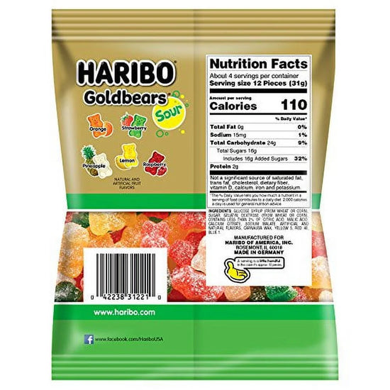 Haribo Gummi Candy, Goldbears Gummi Candy