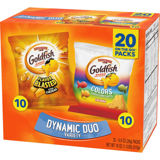 Goldfish Dynamic Duo Colors Crackers,