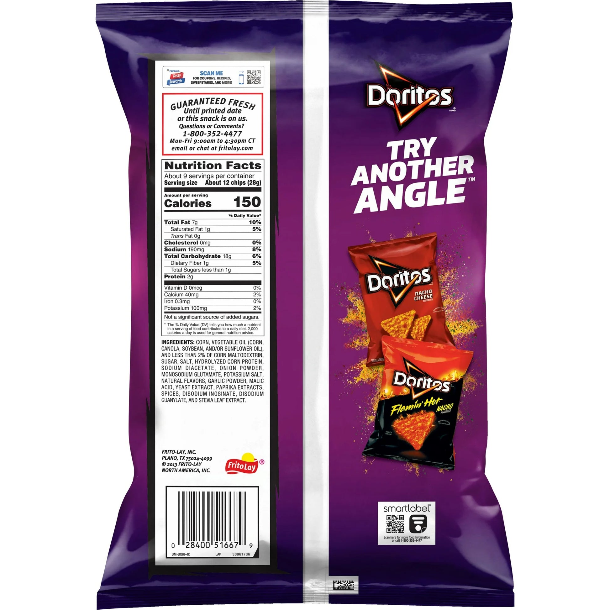 Doritos Tortilla Chips Spicy Sweet Chili Flavored Snack Chips