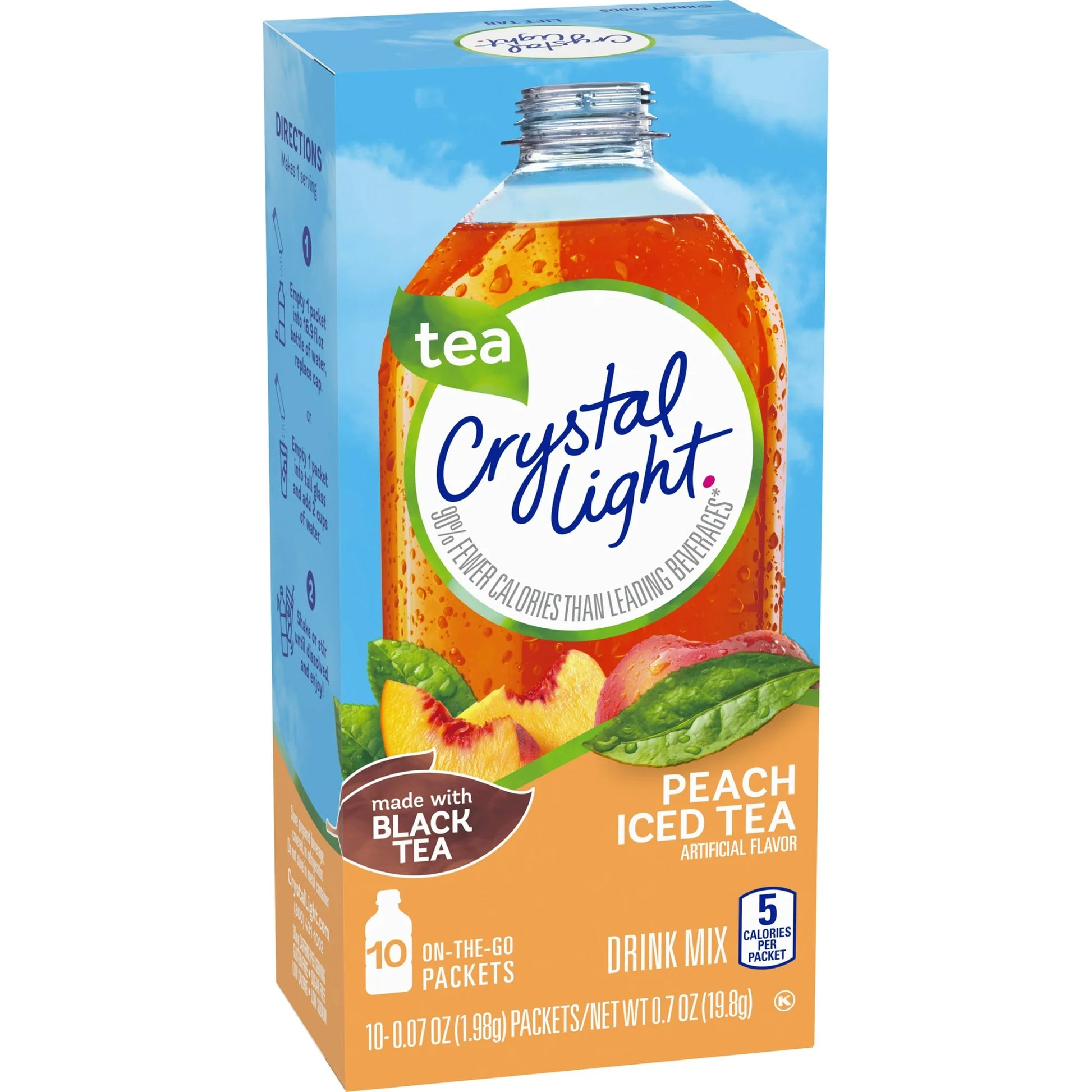 Crystal Light Peach Iced Tea Sugar Free Drink Mix
