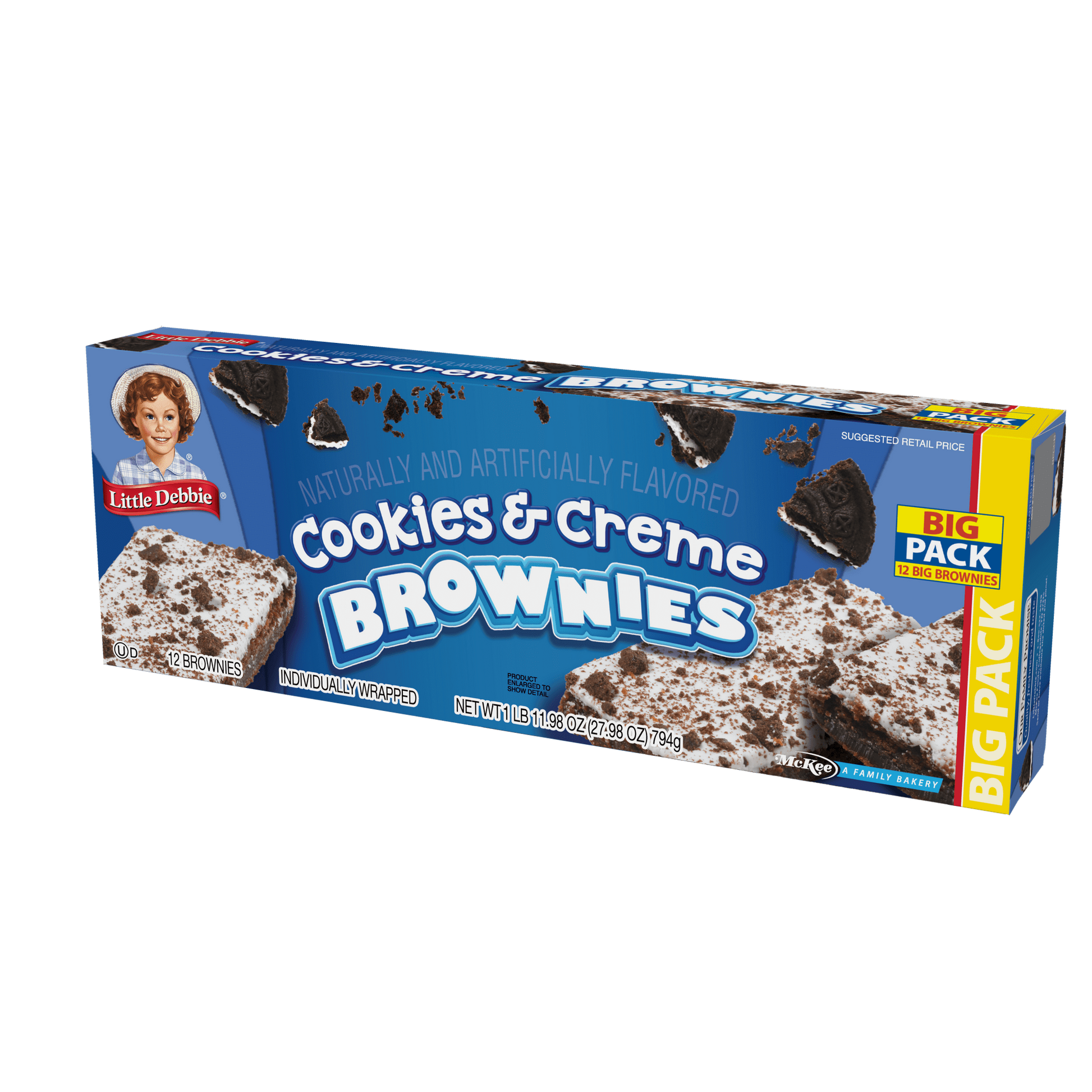 Little Debbie Big Pack Cookies & Creme Brownies