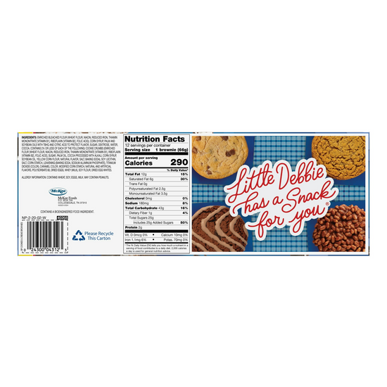 Little Debbie Big Pack Cookies & Creme Brownies