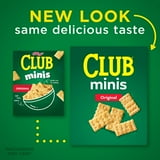 Club Minis Original Mini Crackers, Lunch Snacks, 11 oz