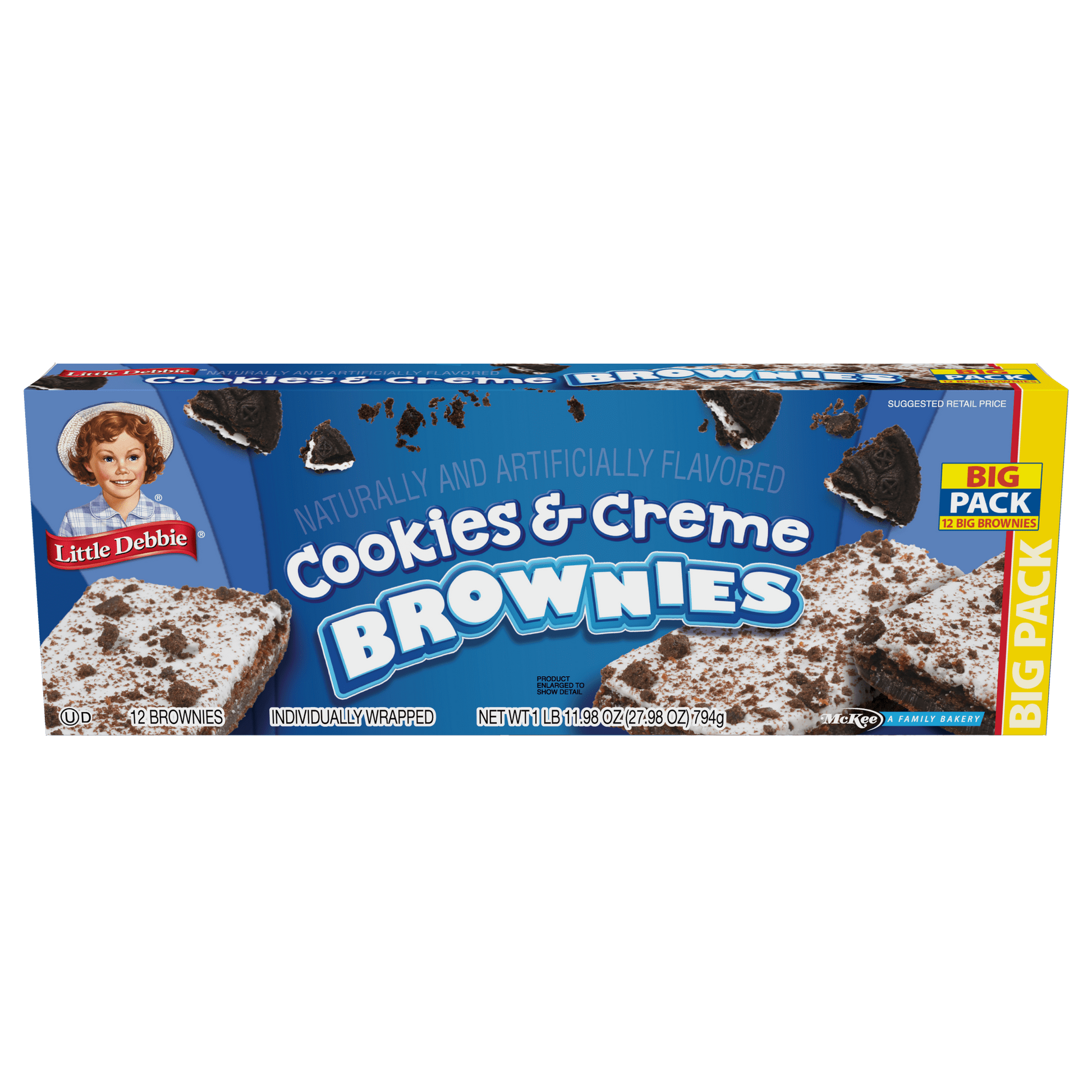 Little Debbie Big Pack Cookies & Creme Brownies