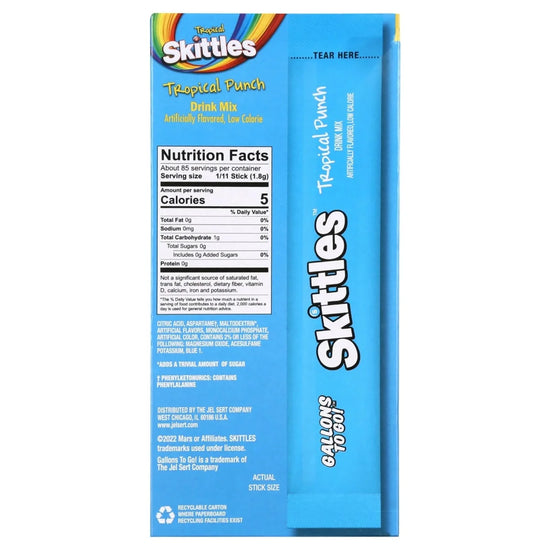 Skittles Zero Sugar Gallons-to-Go Powdered Drink