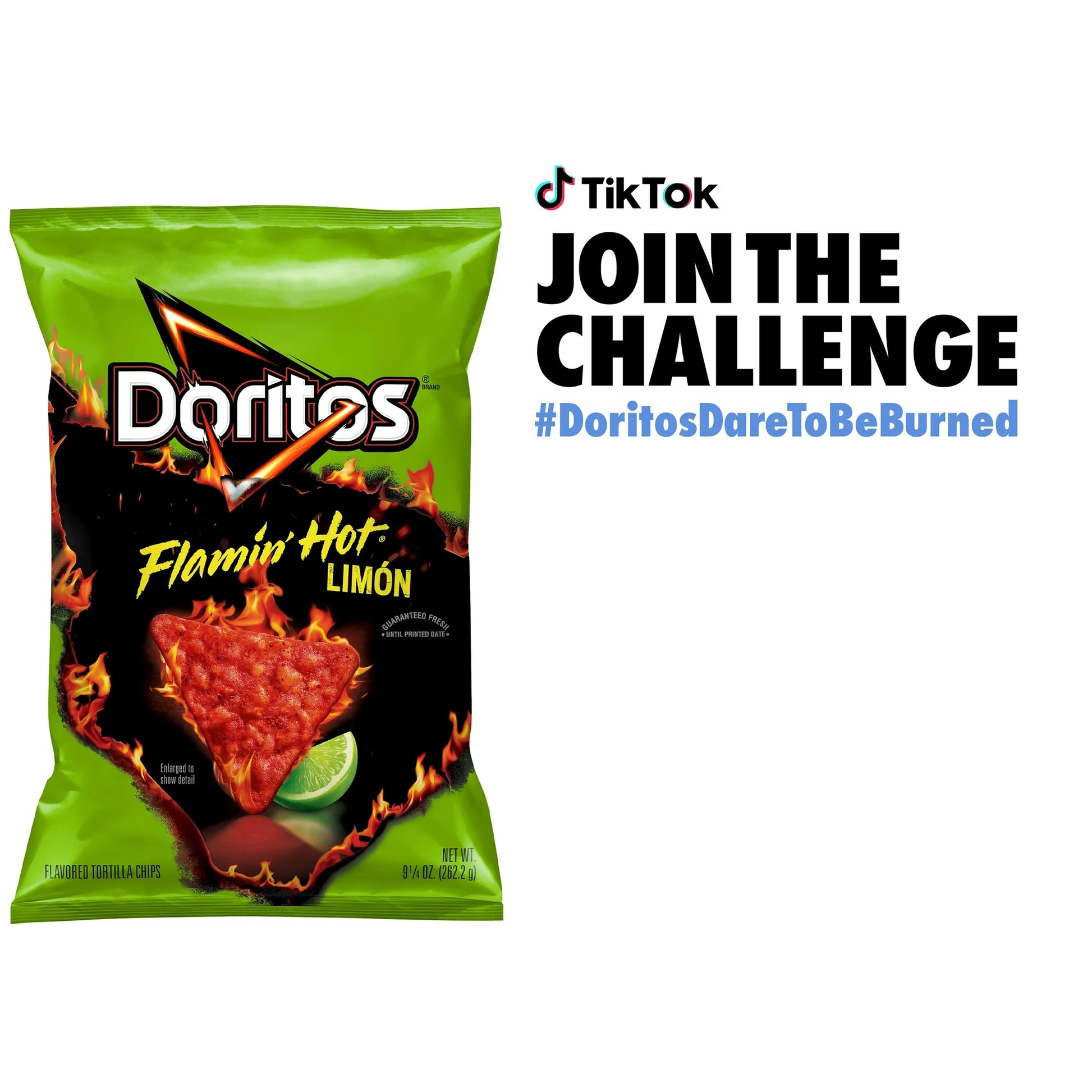 Doritos Flamin' Hot Limon Flavored Tortilla Chips
