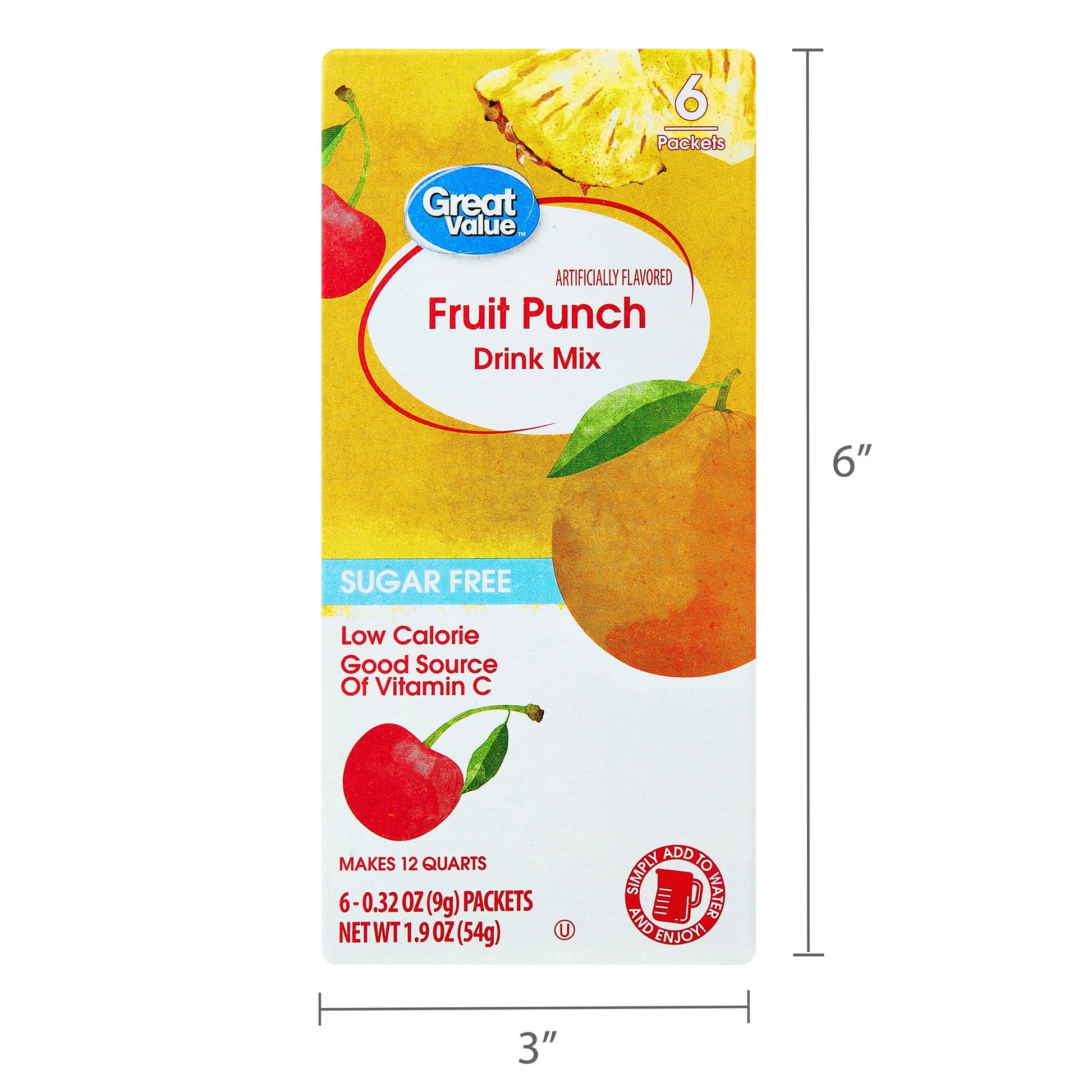 Great Value Sugar-Free Fruit Punch Drink Mix
