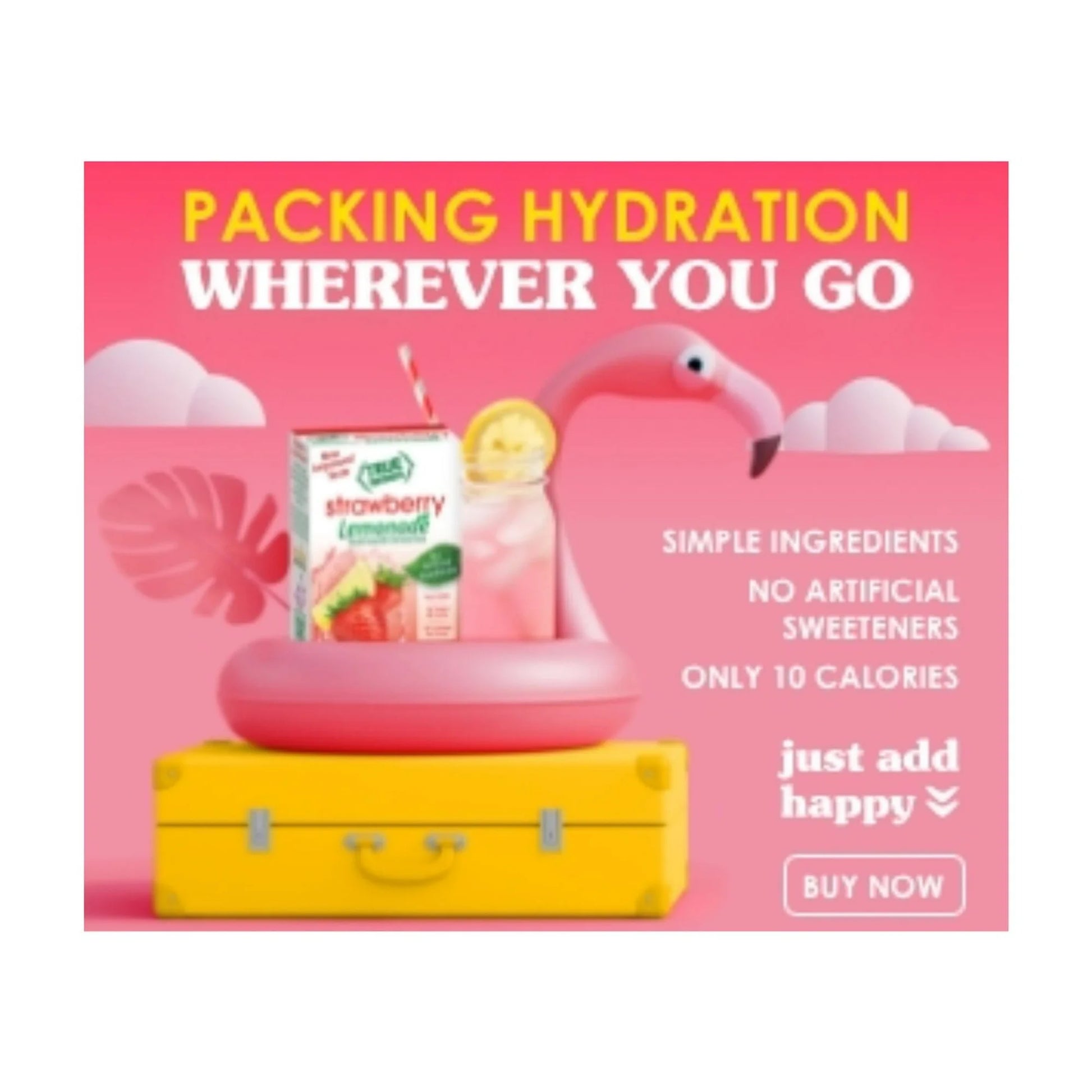 True Lemon Strawberry Lemonade Drink Mix Powder