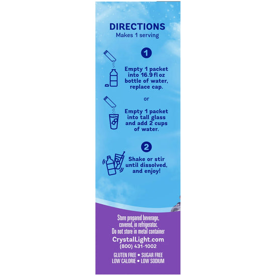 Crystal Light Grape Sugar Free Drink Mix Singles